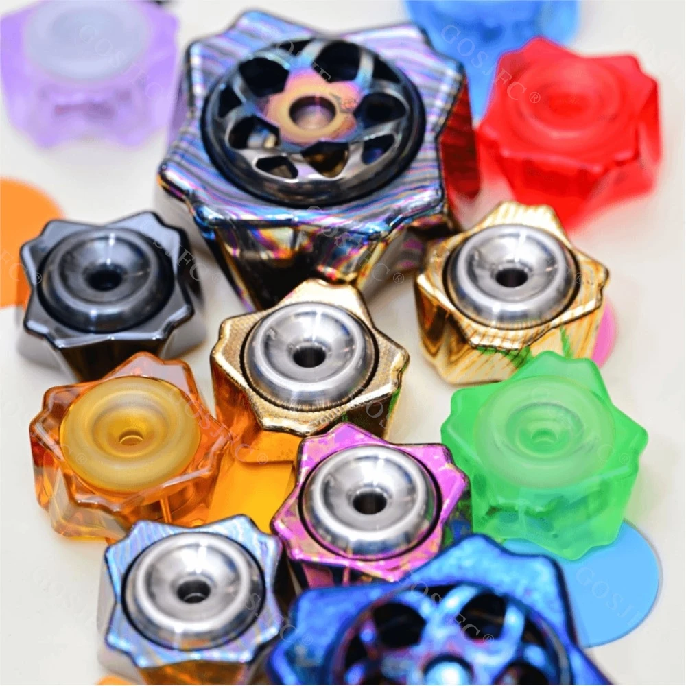 YOUBING EDC Mini Sakura Cake Fidget Spinner Push Feeling Gyro Multi-blade Fidget Spinner Gadżety Antystresowe Nowatorska Zabawka