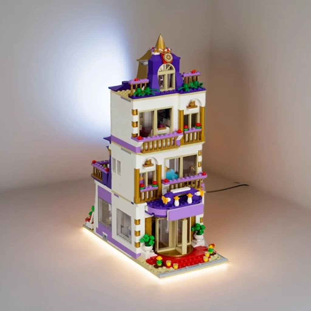 

1135pcs MOC Urban Architecture Heartlake Grand Hotel Modular DIY Model Building Blocks Birthday Toys Gift