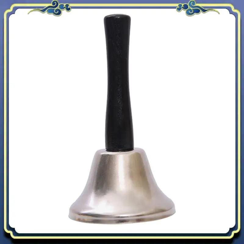 Latest Gold Steel Hand Bell Loud Call Bell Alarm, Family Loves, Musical Hand Bells, Cow Bells With Stick Grip