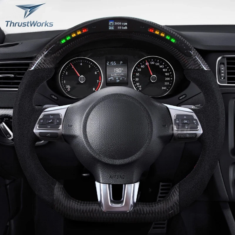 

ThrustWorks Sui MK7 MK5 MK6 MK8 R Old Can Be Upgrd To Model Carbon Fiber Sports Steering Wheel New