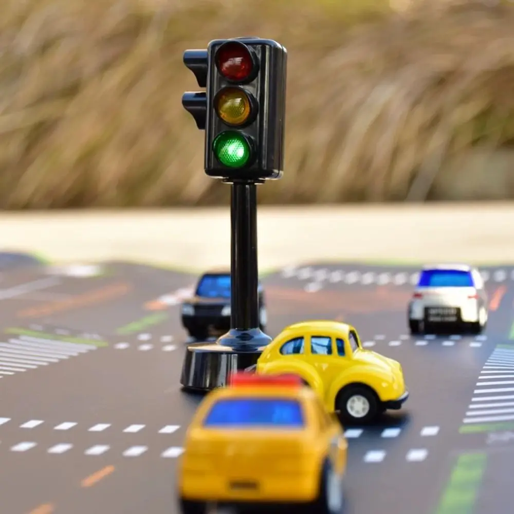 Plastic Traffic Light Model LED Acousto Optic System Model Road Light Signal Model Mini Traffic Light Early Childhood