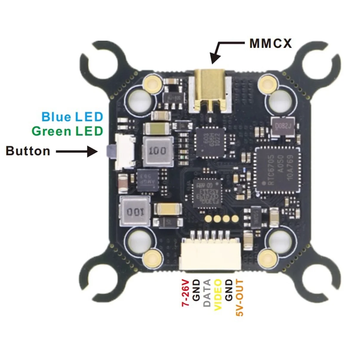 5.8G 1000mW 48CH VTX kit For Long Range RC Airplane FPV Drone