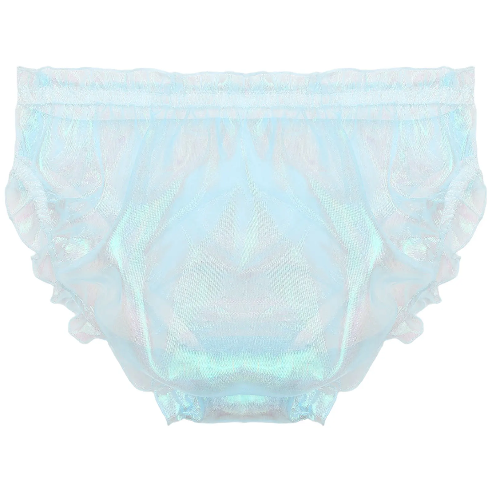 

Sissy Briefs Male Female Sexy Transparent Glossy Organza Underwear Men Women Erotic Hombre Lingerie Tanga Party Style Panties