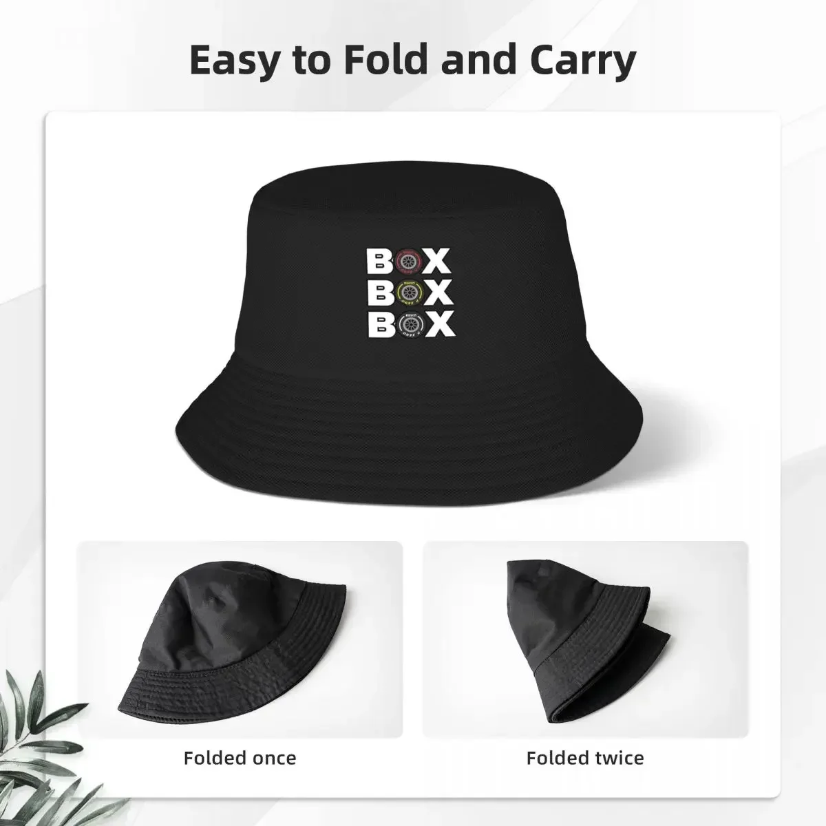 Box Box Box F1 (6) Bucket Hats Panama For Man Woman Bob Hats Hip Hop Fisherman Hats Summer Beach Fishing Unisex Caps