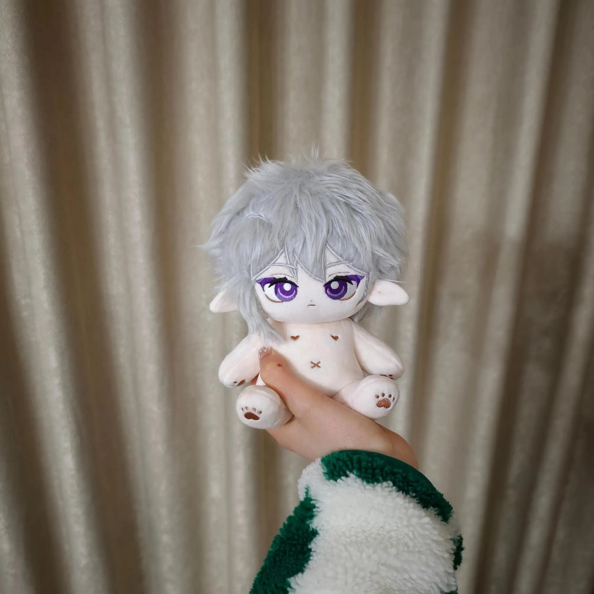 

Grey 20cm Dress-up Cotton Doll COS Anime AOTU Cartoon Stuffed Plush Toy Children's Adult's Cute DIY Birthday Christmas Gift Toys