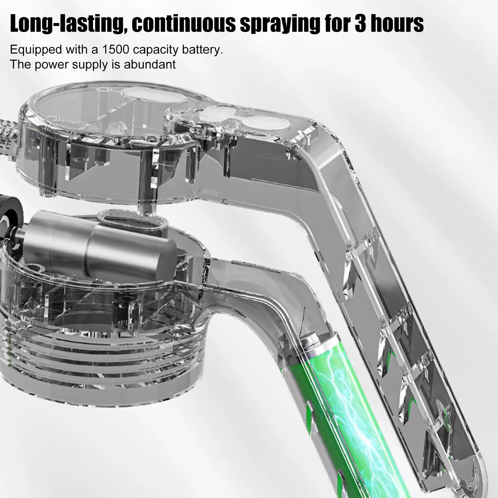 زجاجة بخاخ كهربائي 2L أداة تنظيف قابلة لإعادة الشحن علبة سقاية أوتوماتيكية داخلية للنباتات لسيارة البستنة في ساحة العشب #5