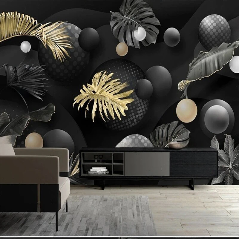

3D Wall Art for Living Room Custom Modern Mural Sofa TV Background Textured Abstract Décor Wallpaper Home Interior Design