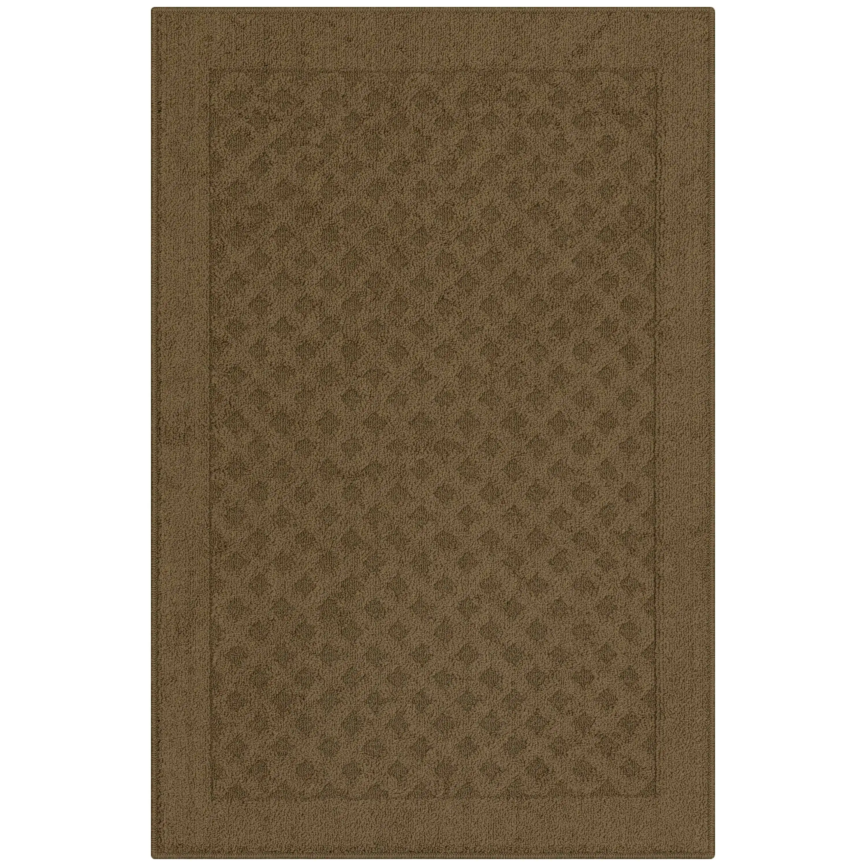 

Коврик Dylan Solid Diamond Olefin Brown с акцентом для помещений, 2'6X3'10