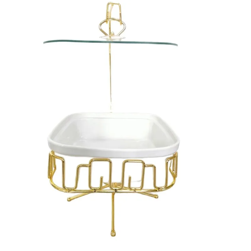 Birthday dessert table display stand decorative arrangement tray Phnom Penh light luxury storage plate hanging furnace