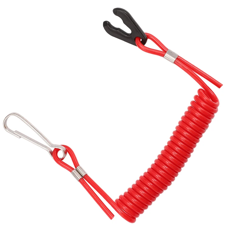 2 Safety Ropes For Yamaha PWC Jet Ski Wave Runners Stop Killing TPU + PVC Red Ignition Key Floating Safety Rope Z Durable Surfac