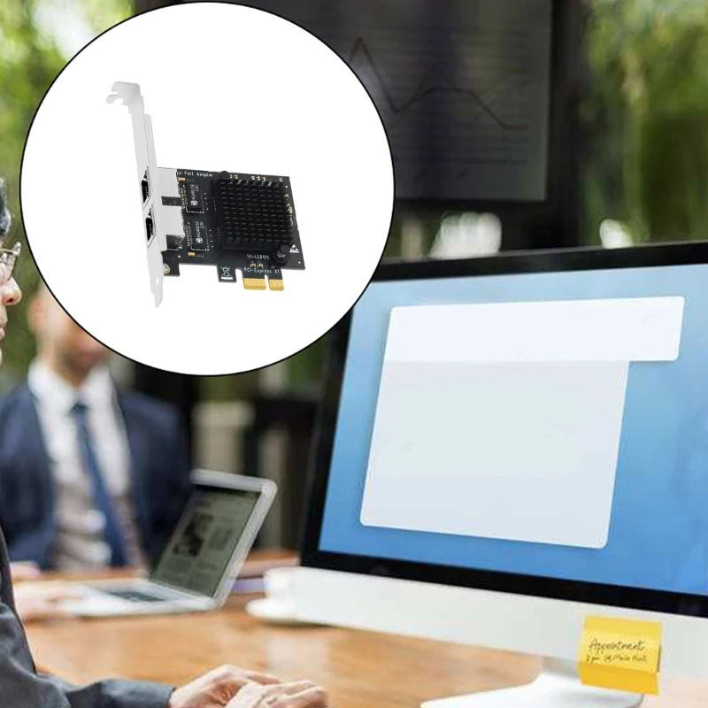 Placa Ethernet PCIE3.0X1 PCIExpress PCIE 2,5 Gbps 2500 Mbps RJ45