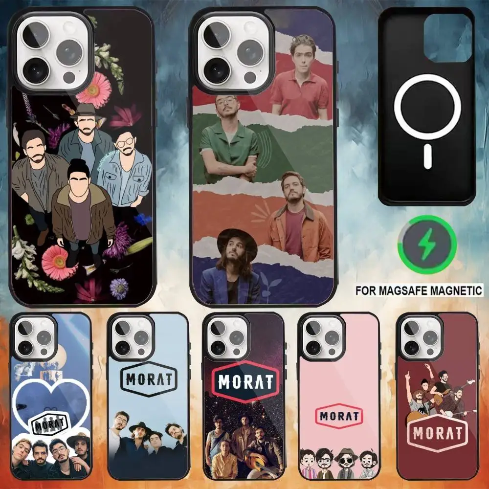 

Band M-Morat Phone Case For iPhone 17,16,15,14,13,12,Plus,Pro,Max for Magsafe Magnetic Wireless Charging