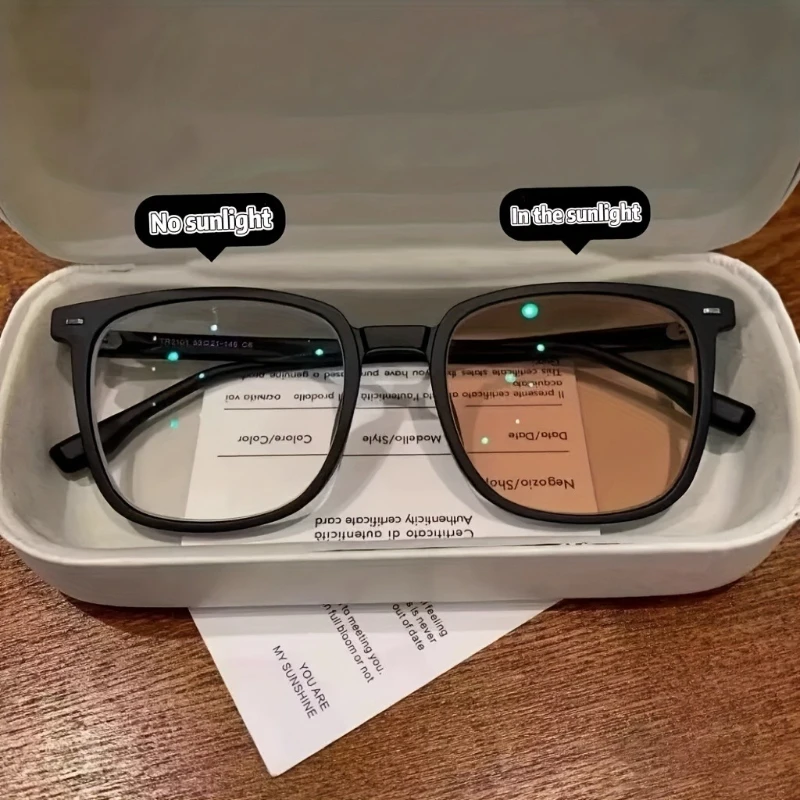 Photochrome Gleitsichtbrille für Männer und Frauen, hochauflösende Brille