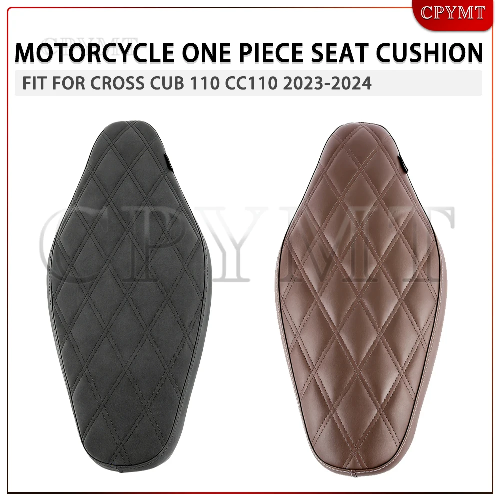 

Fit For Cross Cub 110 CC110 2023 2024 Motorcycle Front Driver Rear Passenger Seat Cover One Piece Retro Seat Cushion