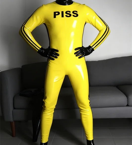

Latex Rubber Kostüm Gummi Cosplay Suit Fashion racing car uniform Halloween Catsuit Ganzanzug Party