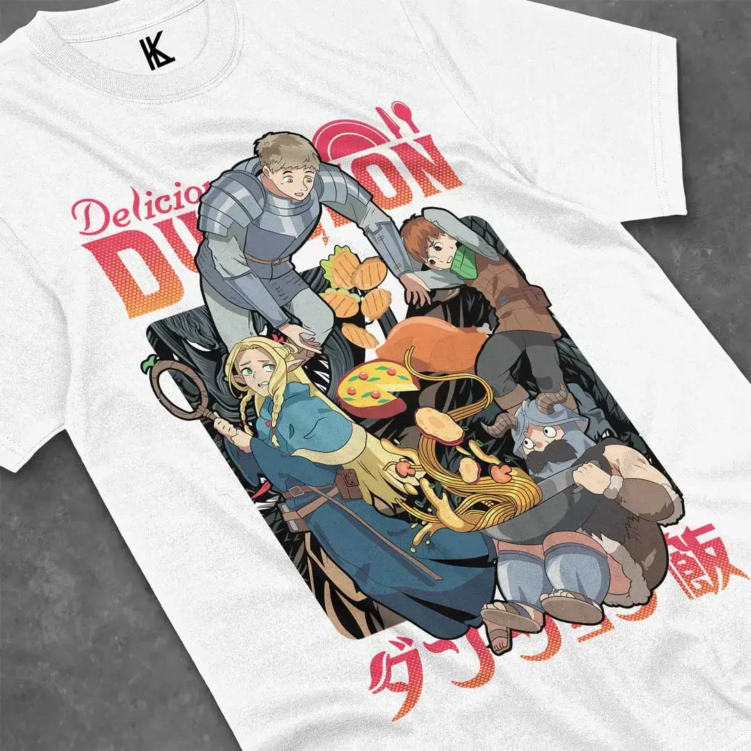 Dungeon Meshi Anime Manga Tshirts Anime Lover  Gift All Size Cotton