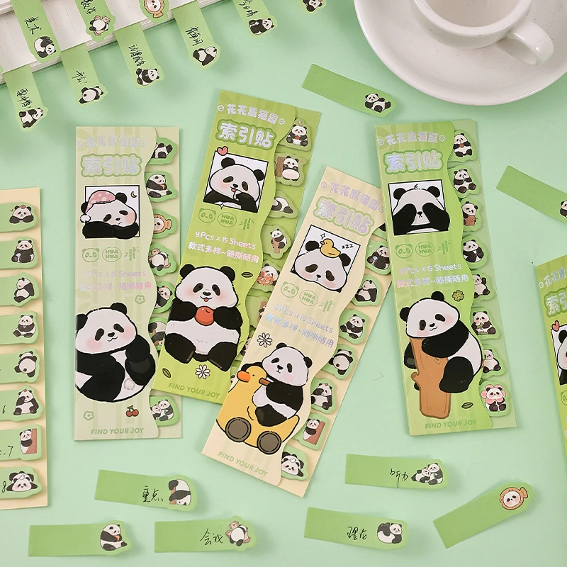 

12packs/LOT Flower Panda series creative simplicity material package message paper memo pad