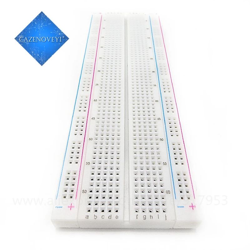 1pcs/lot MB102 830 Point Solderless PCB Breadboard with 6Jump Cable Wires  starter kit In Stock