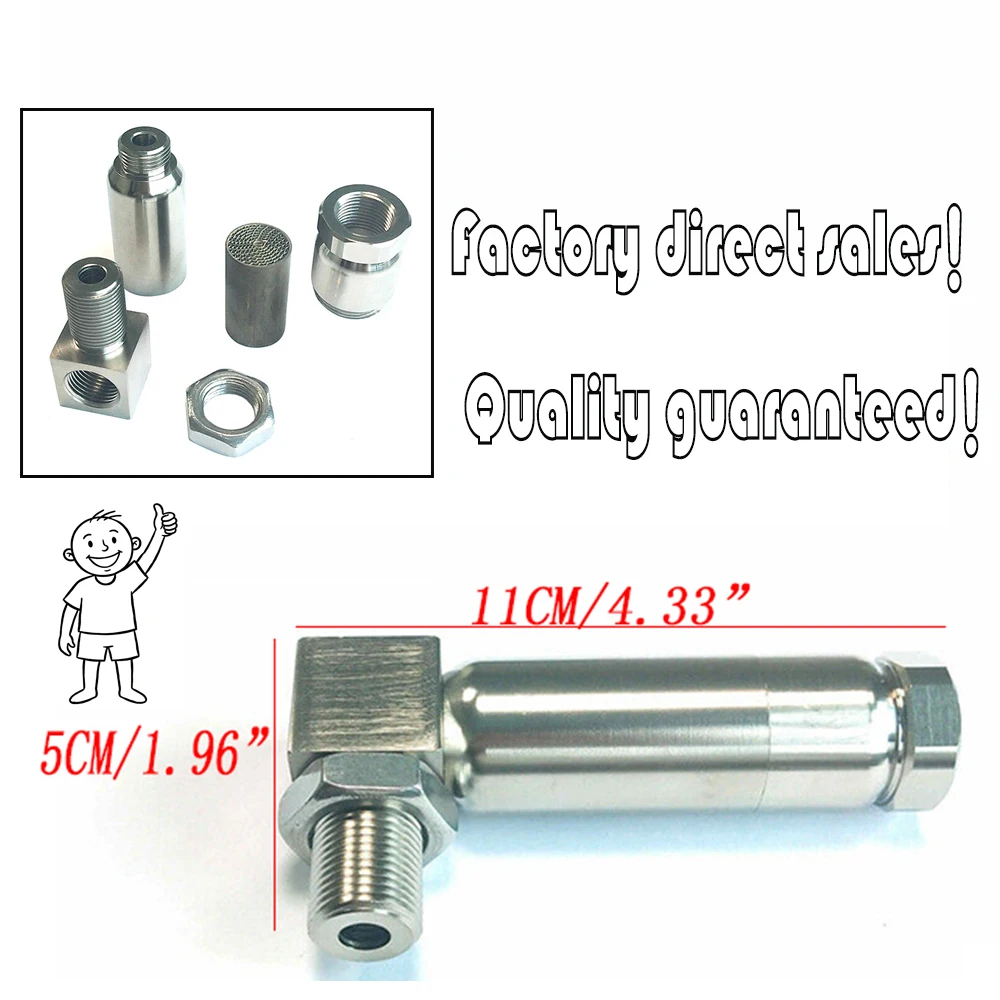 

Factory Direct Sale Oxygen Sensor Angle Extender M18 X 1.5 Specification Model 02 90 Degree Interval Automotive Part