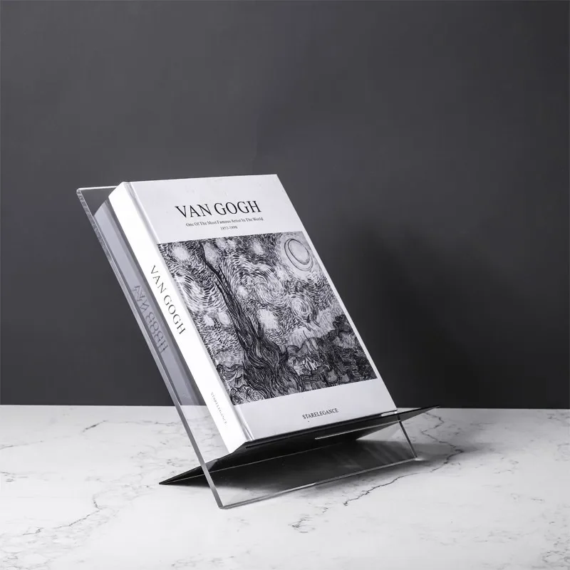 

Modern Simple Acrylic Bookshelf Ornaments Organizer Shelf Living Room Study Desktop Magazine Rack Home Office Decoration