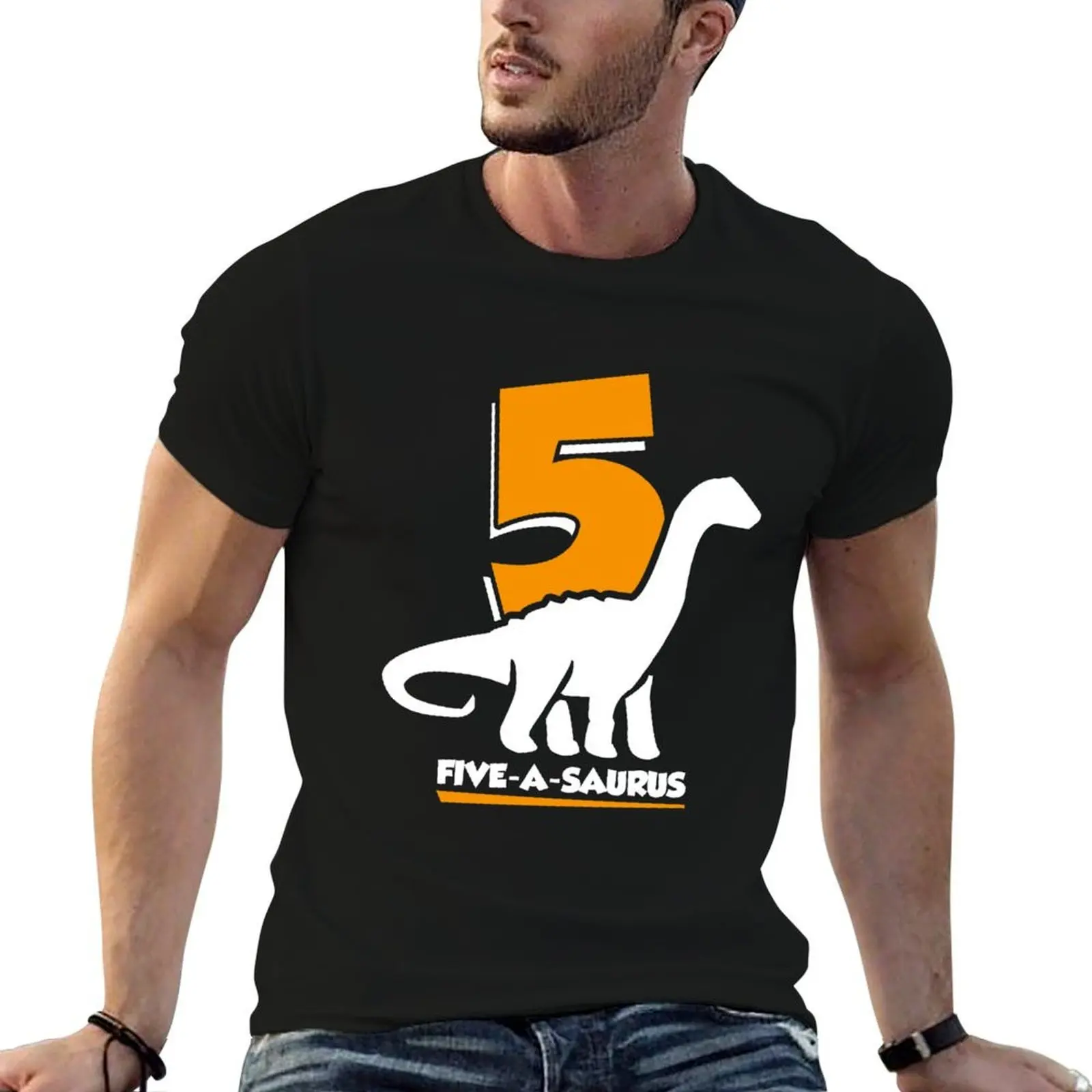 5-a-saurus 5th birthday Five years dinosaurs T-Shirt fashion shirts cute clothes mens designer clothes