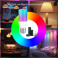 TUYA T37 E27 5W  RGBCW Led Wifi AC 85-265V  Alexa Google Assisatnt Smart Life,Light Dimmable Remote Control Group Table Lamp