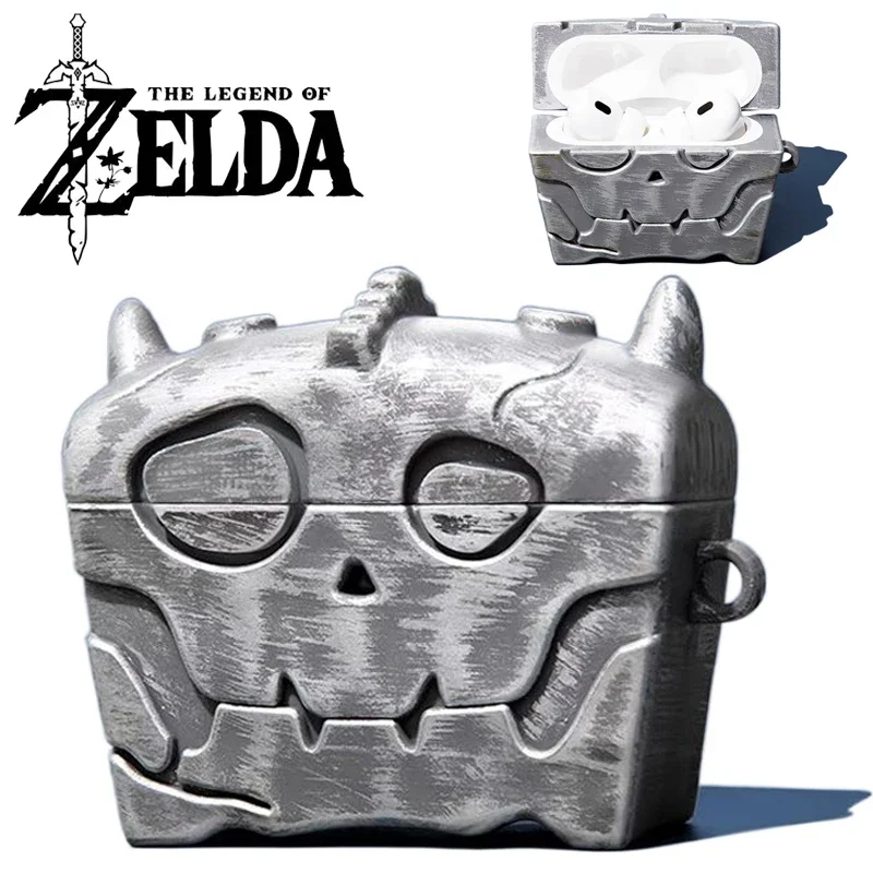 Zelda Tears of The Kingdom AirPods Case for AirPods Pro 3 2 1 Protective Cover Aniem Anti-vibration Bluetooth Headset Shell Gift