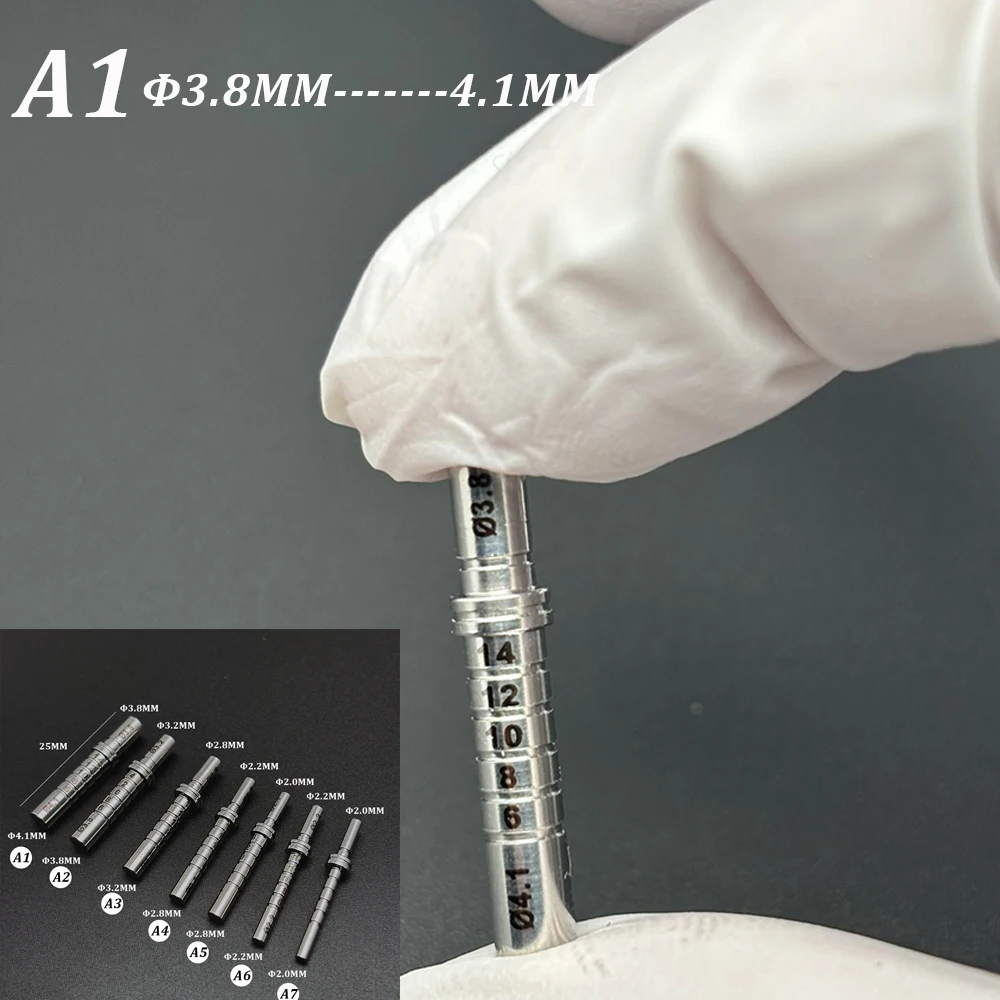 Dental Implant Depth Gauge Pin Double Head Parallel Bar Implant Tool Dentist Lab Stainless Steel Instruments