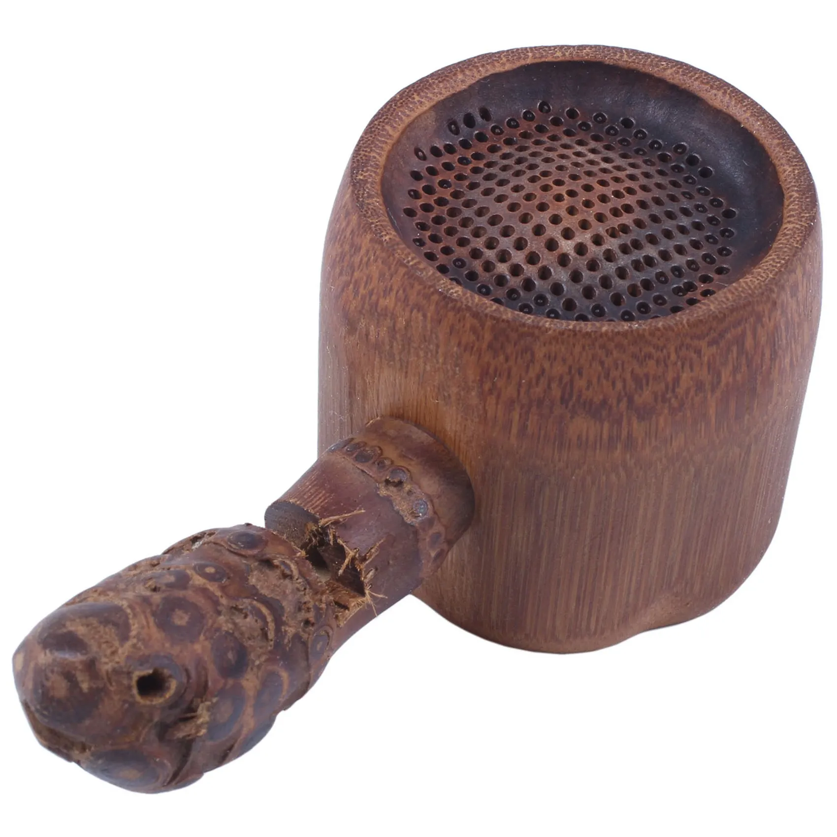 

A53Q-1X Natural Bamboo Tea Filter Strainer & 3 Pcs Extra Long Stainless Steel Mixing Spoons Spiral Pattern Bar