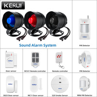 KERUI 120db Loudly Speaker Siren Alarm System WIFI Tuya Home Security Alarm With Motion Detector Door Sensor for House Burglar