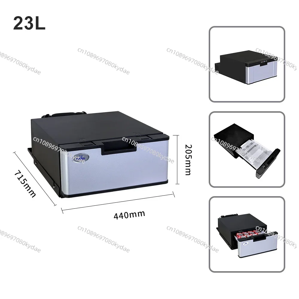 2022 New Design Car Drawer Refrigerator 12v Compressor Mini Freezer Car Fridge For Caravan Camping Yacht