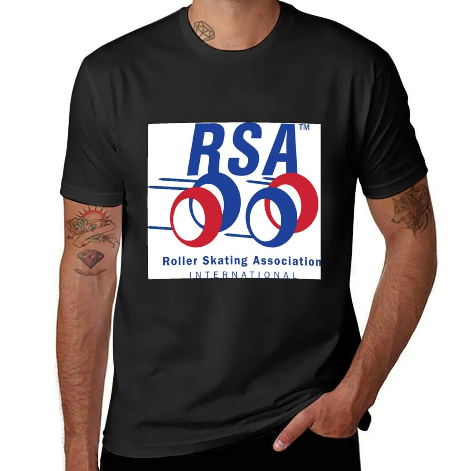 Copy of Roller Skating Association International T-Shirt Short sleeve tee plain plus size tops summer top t shirts for men