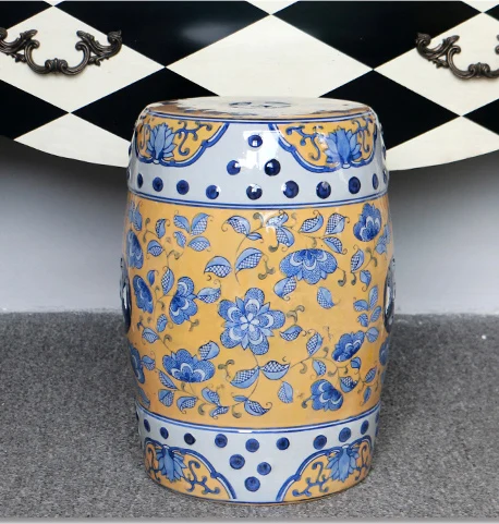 Jingdezhen porcelain Garden stool ceramic stool for dressing table drum chinese blue and white garden stools