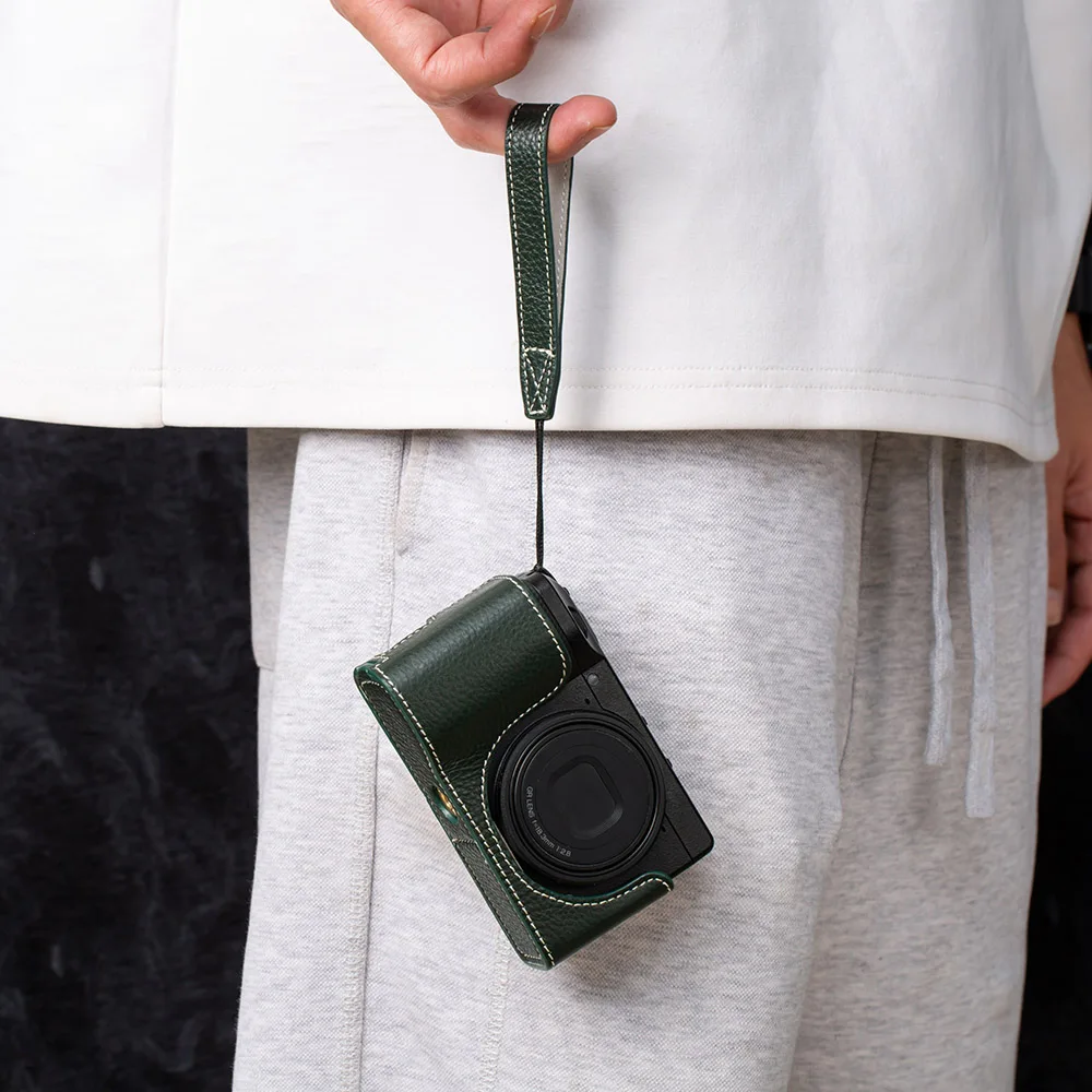 

For Ricoh GR4 GRIV GR IV Case Genuine Leather Camera Bag GR3 Vintage Handmade Real Leather Protective Case GR III GRIII Case