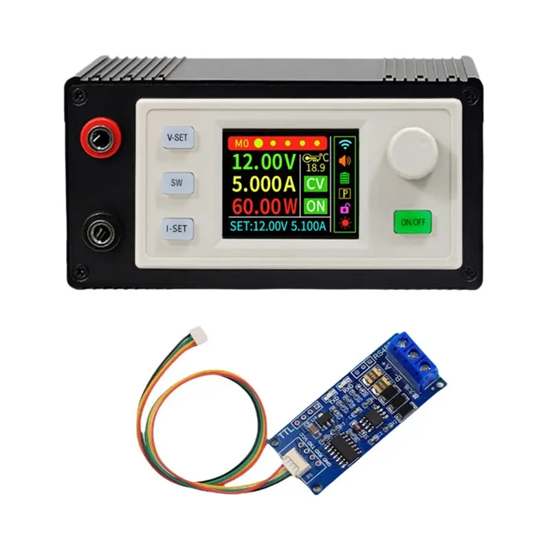 AB08-SK150S DC Regulated Power Supply+K485X DC Buck Converter Adjustable Regulated Power Supply 8A 150W Solar Charging Module
