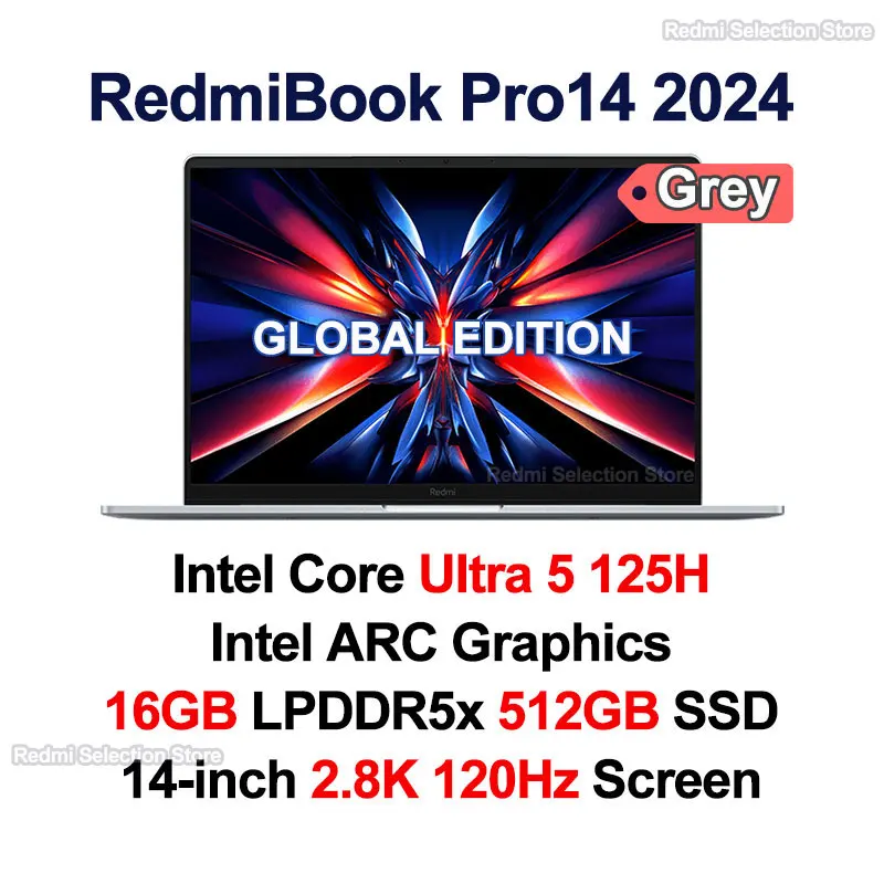 Xiaomi-14インチRedmibook proラップトップ,2024コア,ウルトラ5-125h