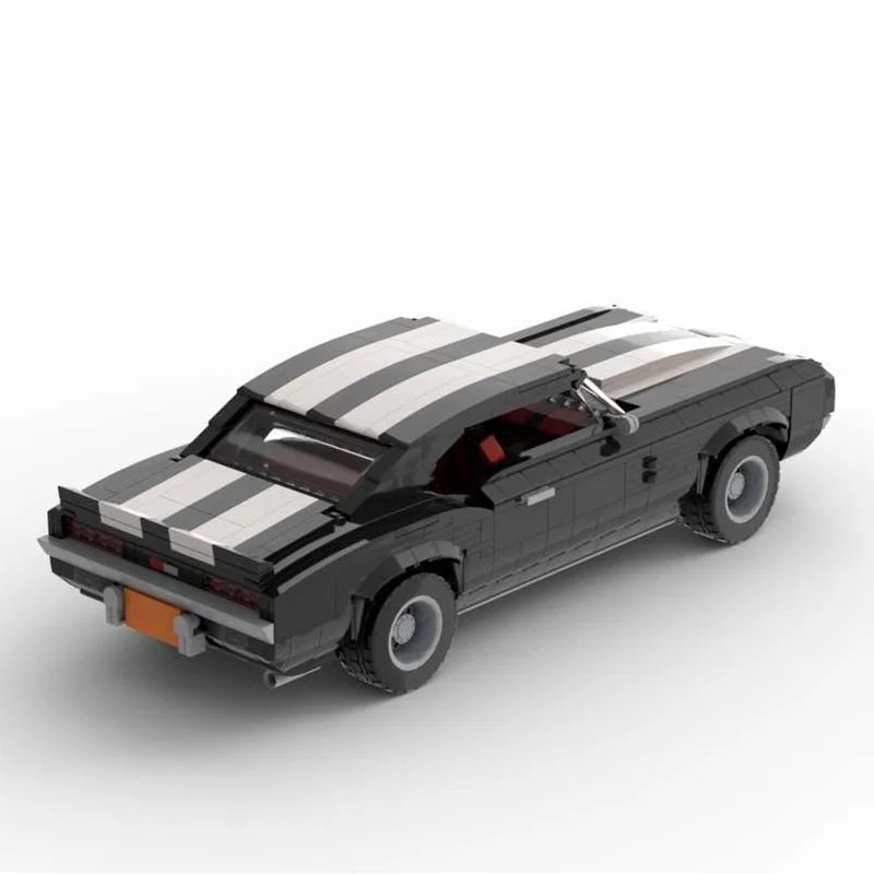MOC-224050 Classic City Sports Car Racing Building Block Model1477Parts MOC Creative Boys Children's Birthday Building Block Toy