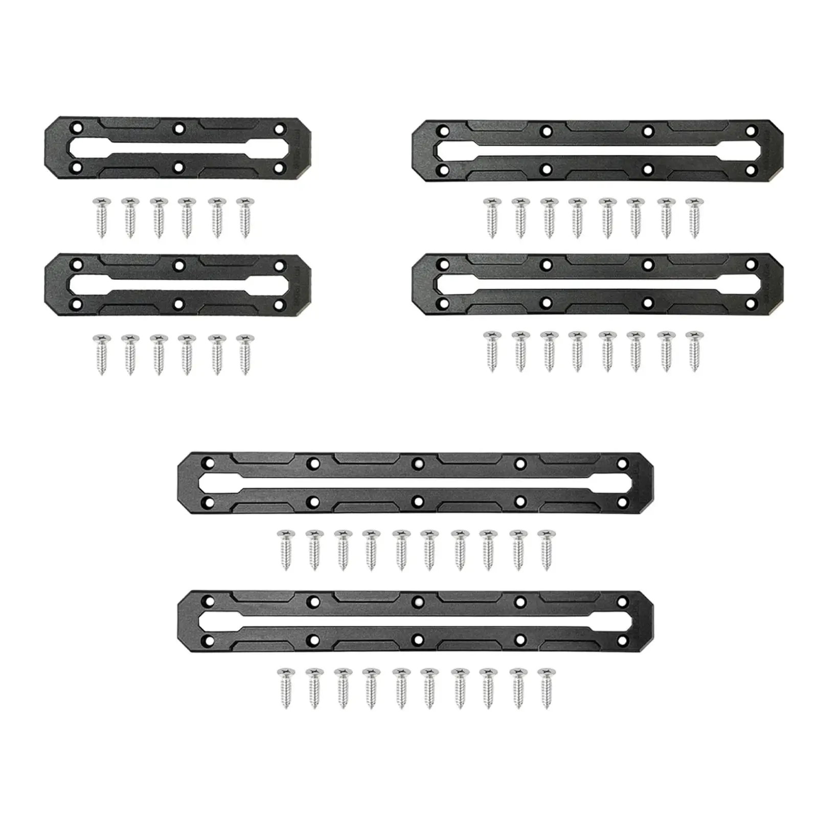 2x Kayak Gear Track Mount Rail Tracks Easy Installation Mounting Base Bracket Replacement Part Accessory for Anchor Cleats