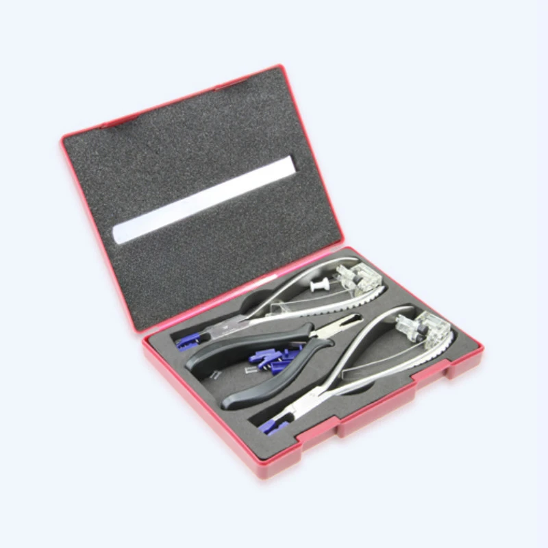 Processing equipment red B01C pliers set frameless glasses repair tool