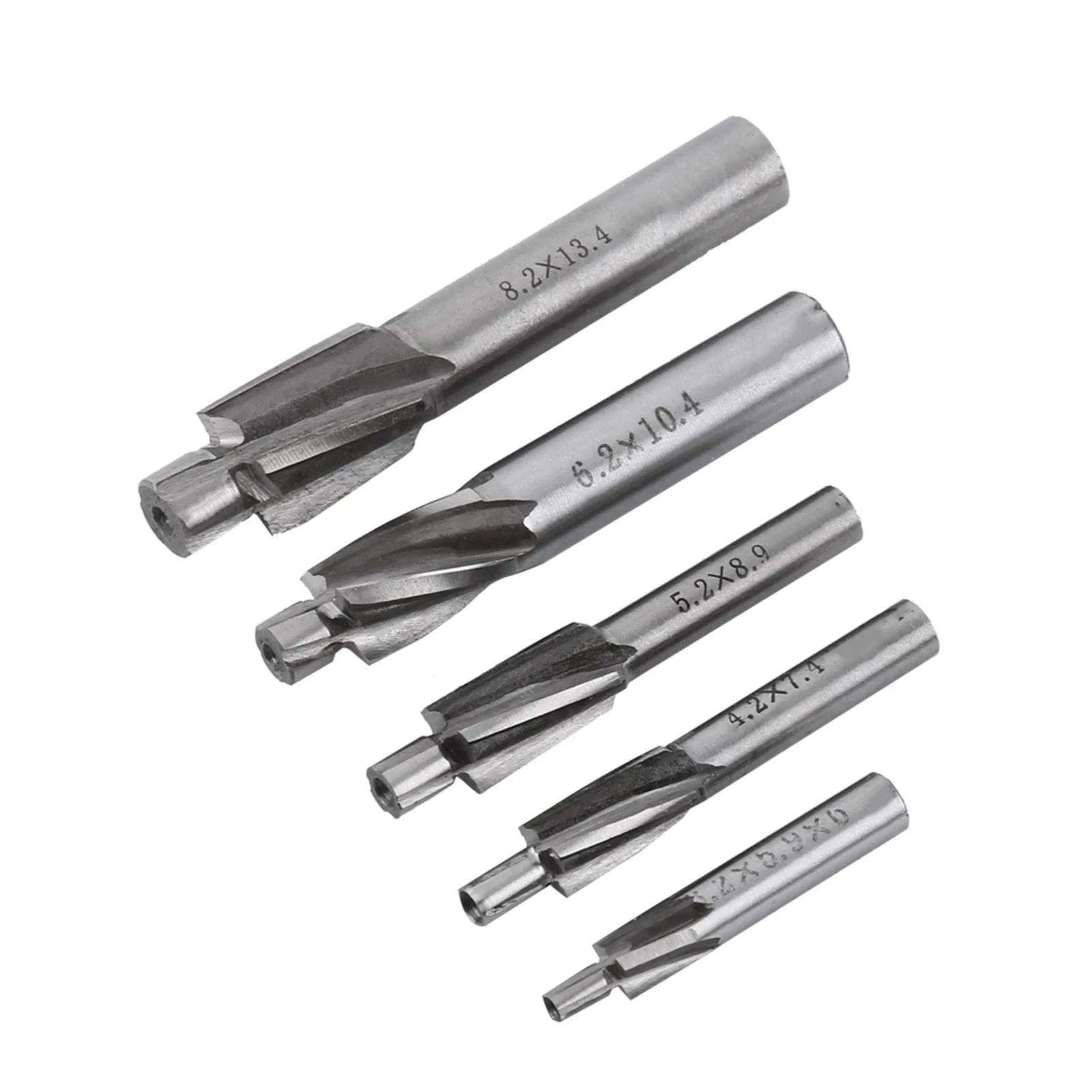 

5pcs Countersink End Mill Cutter Slot Drill Bits Tool M3 M4 M5 M6 M8 Drill Milling Bits