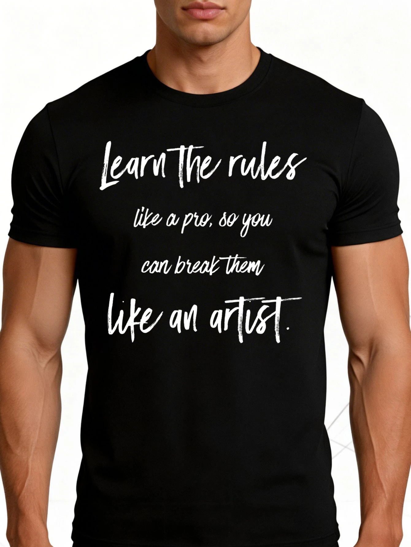 Casual Style Men's T-Shirt with the Inspirational Quote 