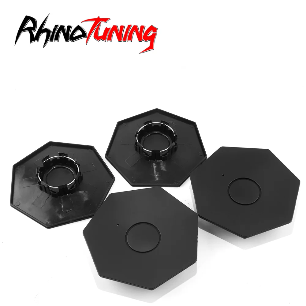 RhinoTuning 1/4pcs OD 195mm ID 77mm Center Cap Wheel Hub FIT ALL 2024 Factory 20" Cybertruck Aero Cover - Type Rim Hub Cup Cover