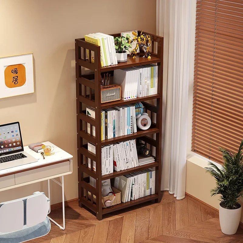 

Nanzhu Household Small Multi-layer Bookcase Floor Bookshelf Shelf Book Storage Rack