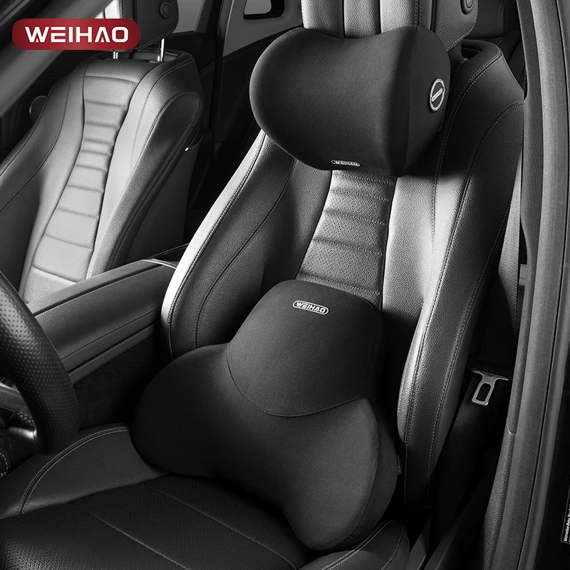 

WEIHAO Car Headrest, Lumbar Cushion, Breathable Car Seat, Neck Protection Pillow, Lumbar Support, Memory Cotton Pillow