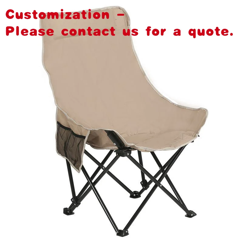 

custom.Outdoor Light Weight High Back Foldable Portable Moon Chair Beach Folding Camping Chair