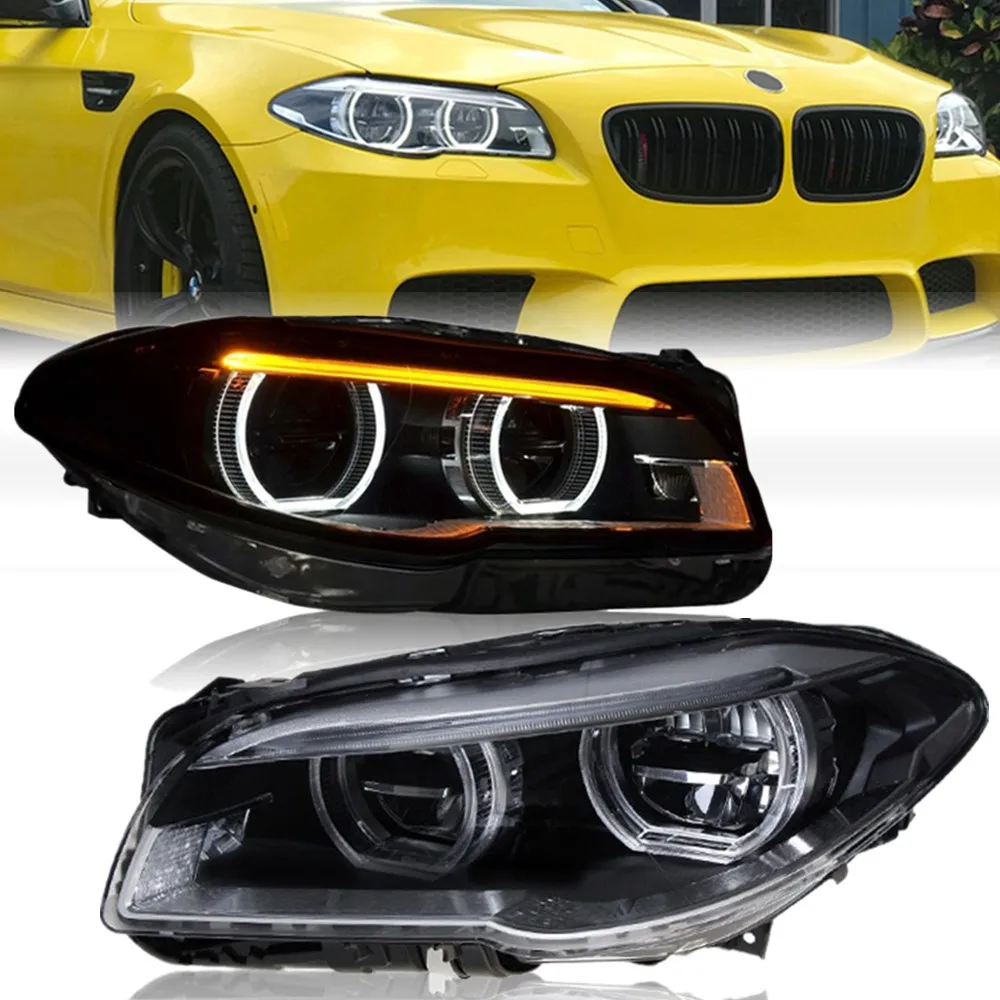 

2pcs Full Led Front Lights For BMW F10 F18 2011-2017 5 Series LED Auto Headlight Assembly Car Upgrade New Styling Accessories