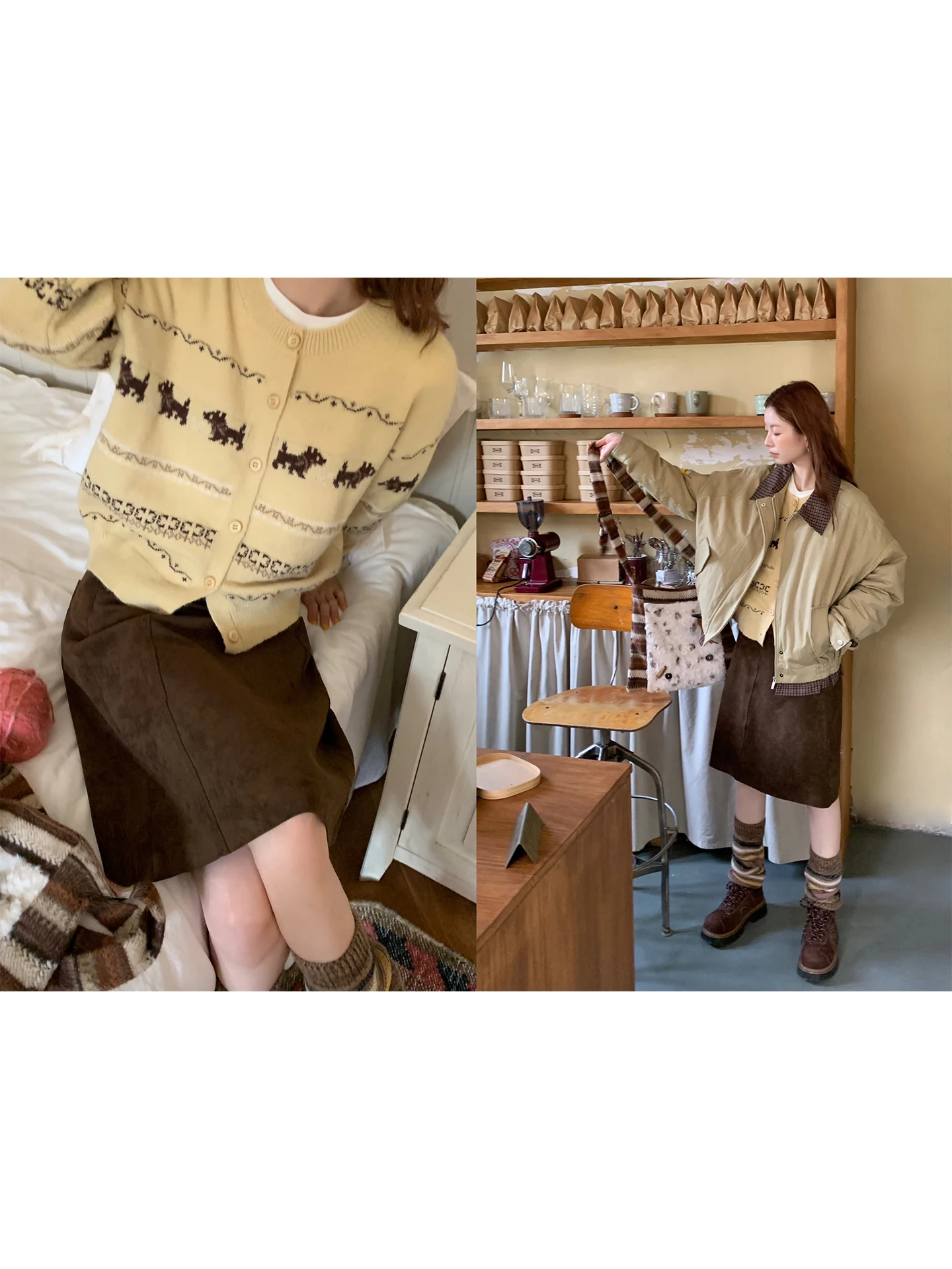 

Юбка из замши с эффектом бриллиантов, с завышенной талией, А-силуэт, дышащая, удобная, в американском стиле, для повседневной носки, из мягкой ткани