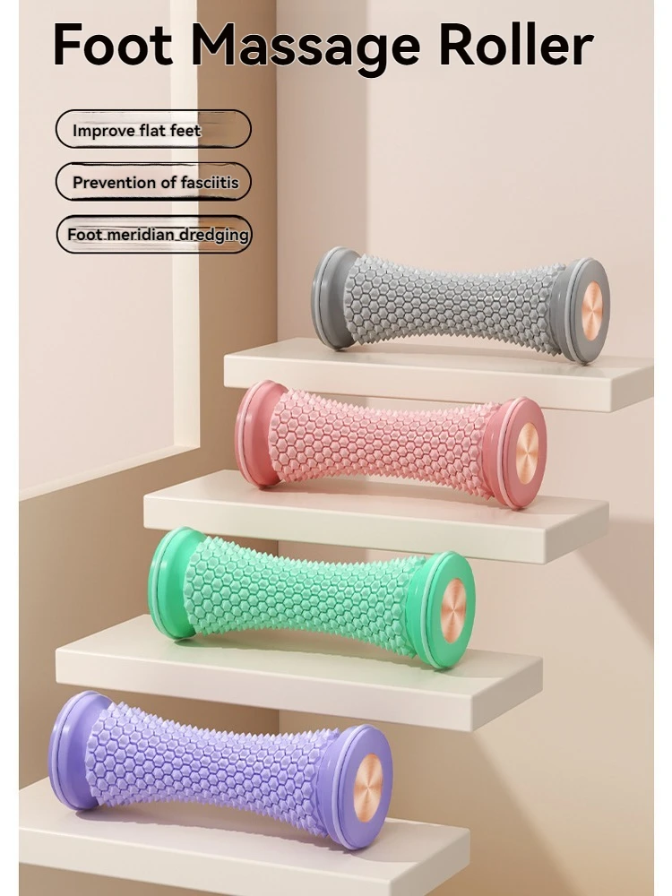 

Foot Massage Roller Flat Foot Trainer Foot Meridian Unblocking Improves Plantar Fasciitis Deep Muscle Relaxation Yoga Fascia