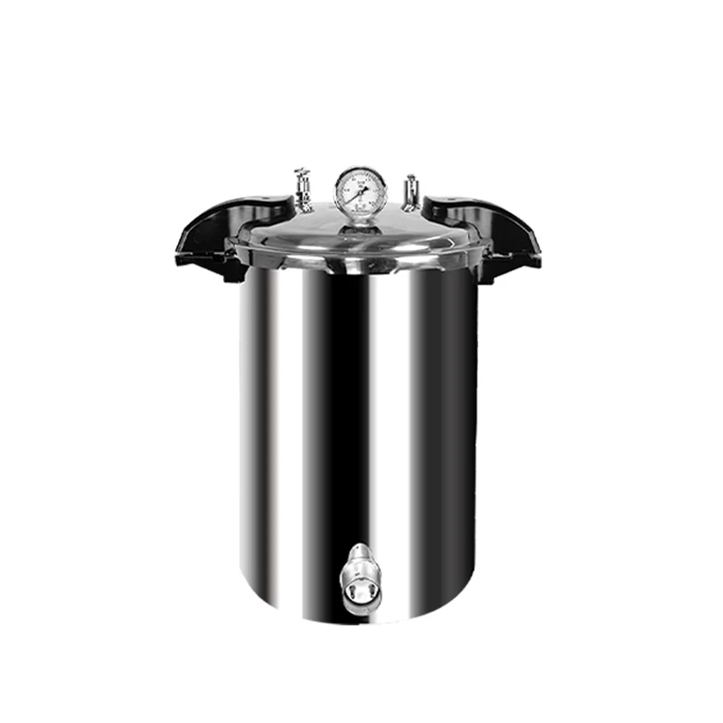 Technology Portable High-Pressure Steam Sterilizer Aluminum 12L 2KW+10% Lab Use Zhejiang