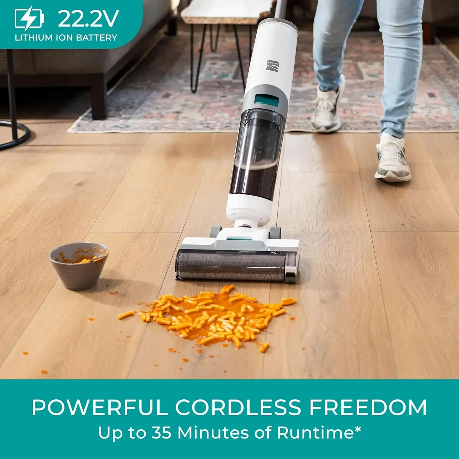 HAOYUNMA Vacuum Cleaner ,3-in-1 Cordless,with Automatic Air-Drying, One Edge Self-Cleaning ,Multi-Surface and Messes